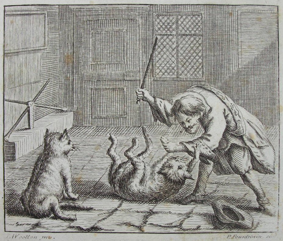 1841 Curious Rare Engraving of the Rat-catcher, Original Antique