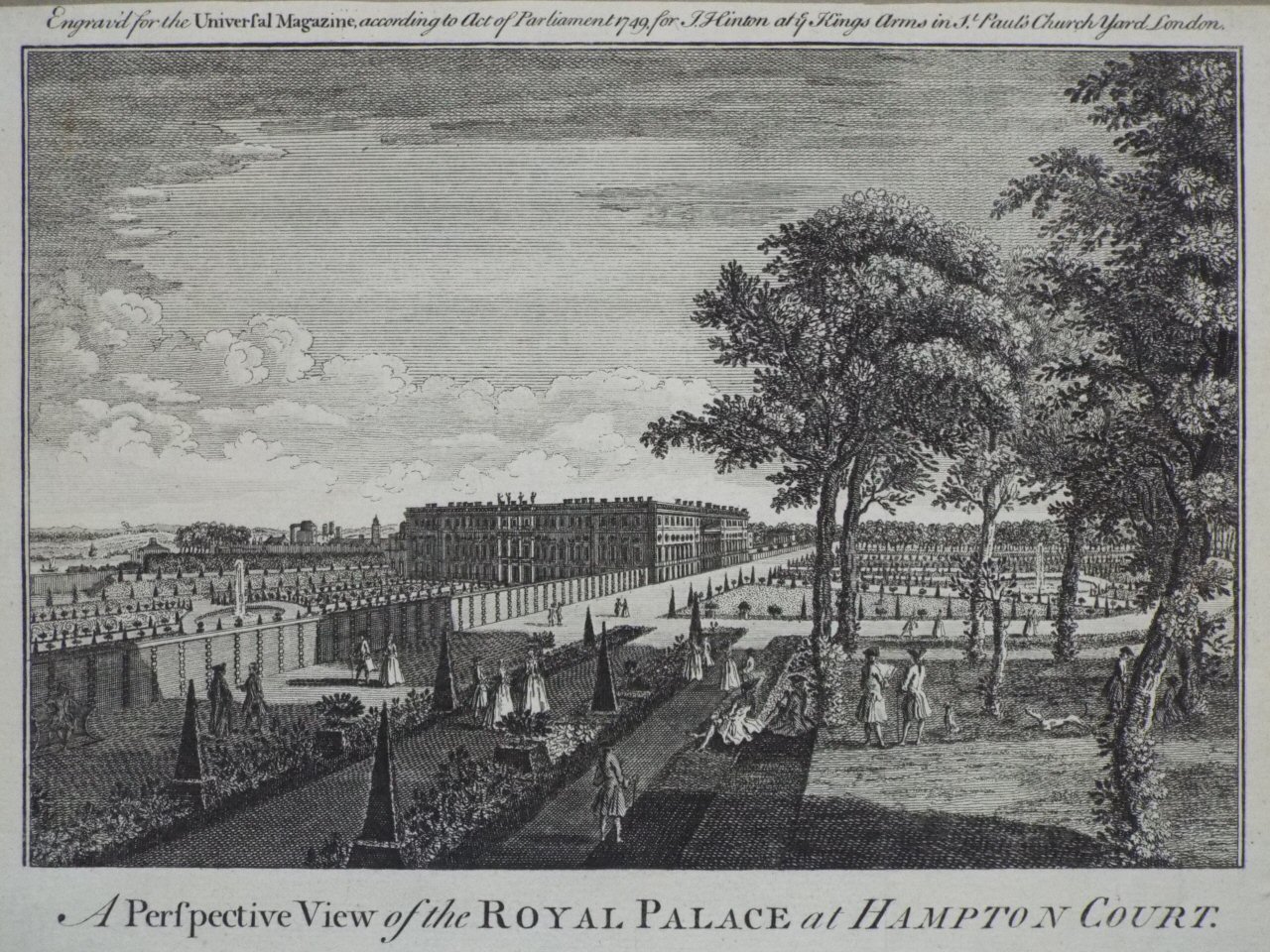 Antique Prints of Hampton Court House