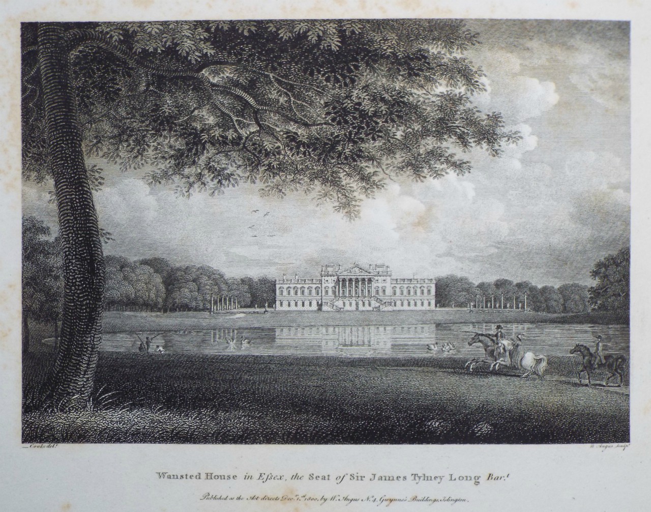 Print - Wanstead House in Essex, the Seat of Sir James Tylney Long Bart. - Angus