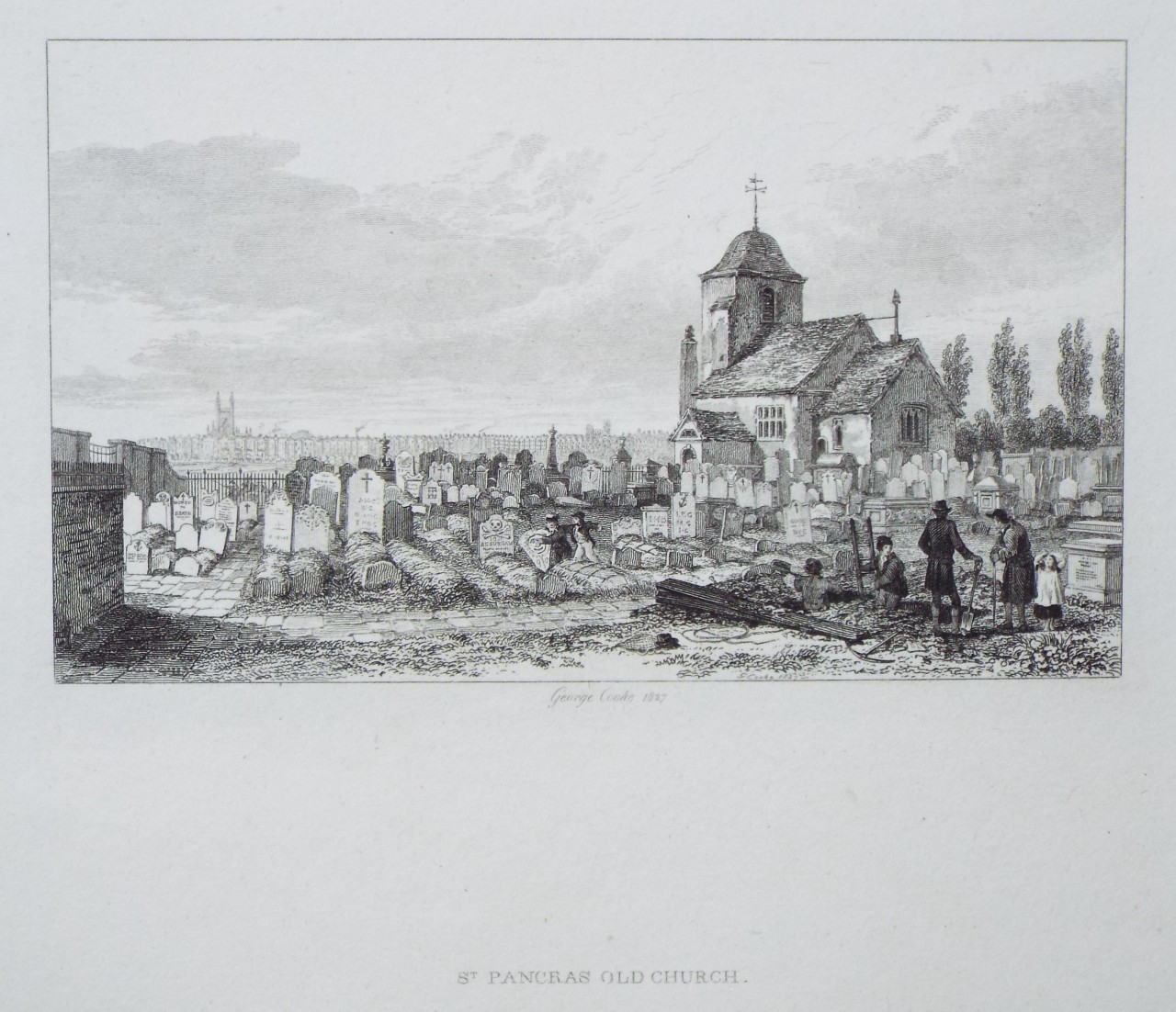 Print - St. Pancras Old Church - Cooke