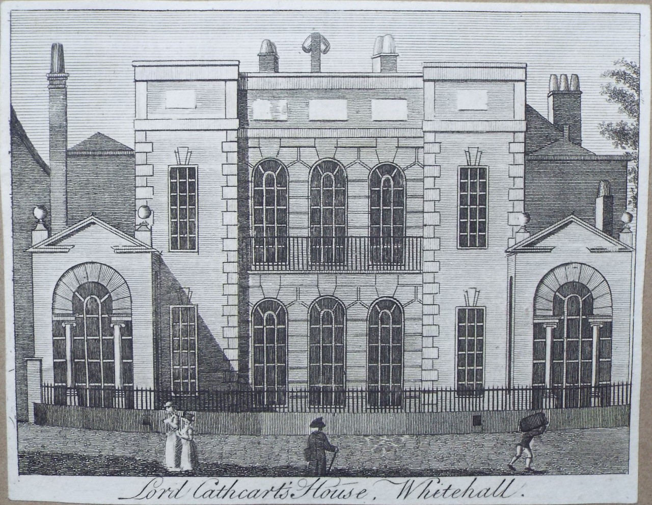 Print - Lord Cathcart's House, Whitehall.