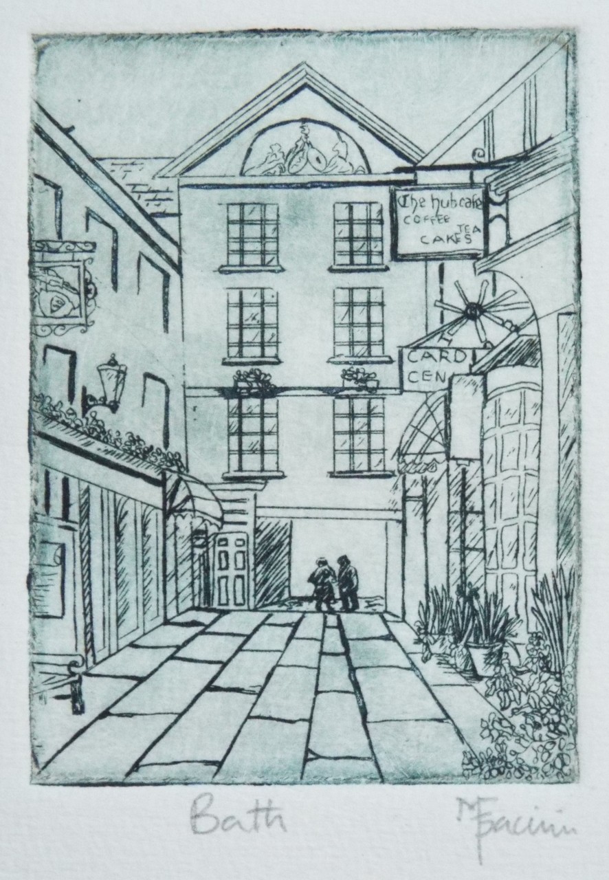 Etching - Bath (Northumberland Place) - Facini