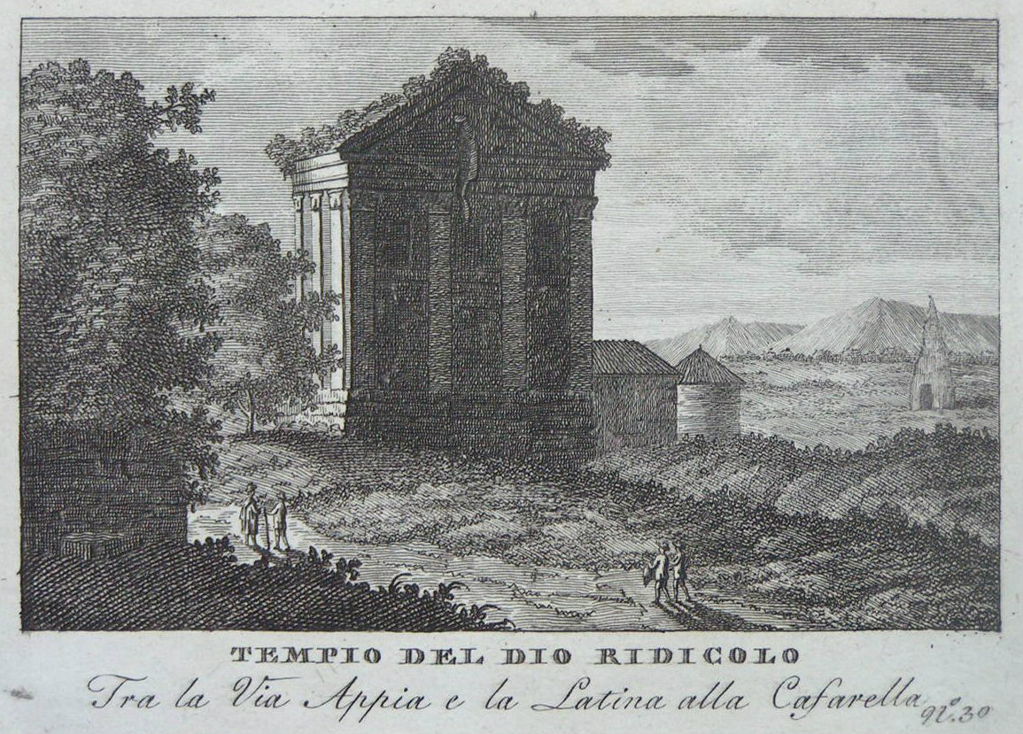Print - Templo del dio Ridicolo Tra la Via Appia e la Latina alla Cafarella