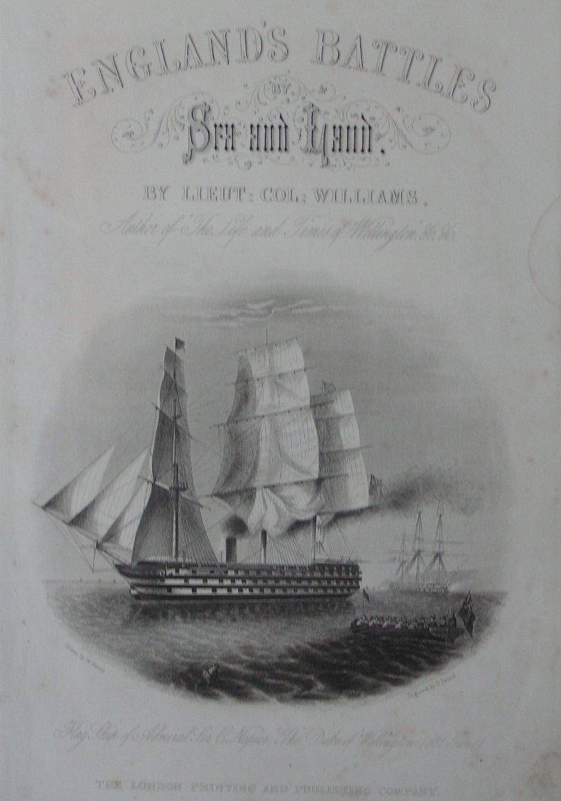 Print - Flag Ship of Admiral Sir C Napier 