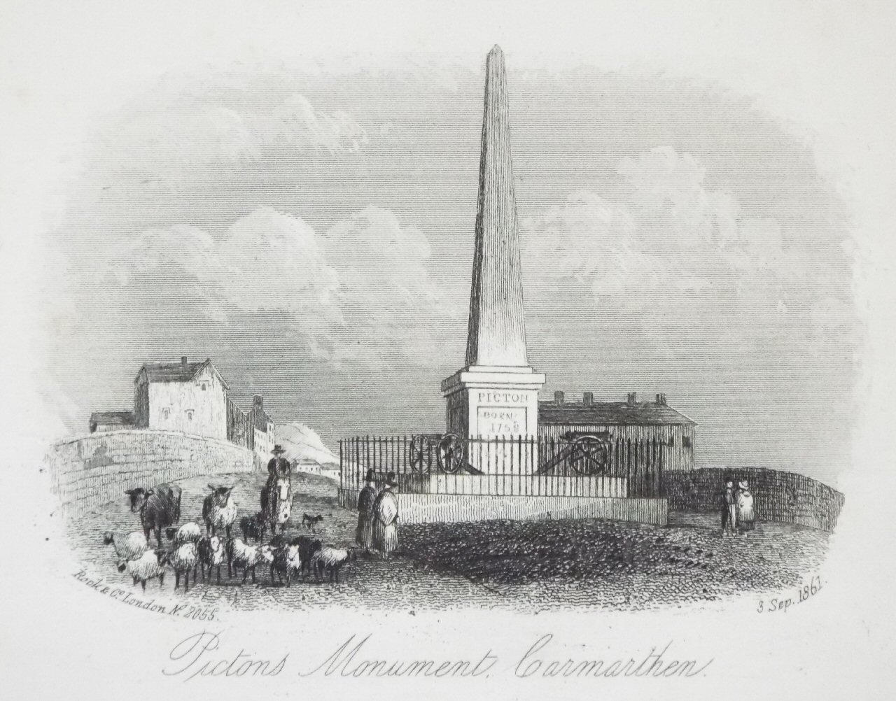 Steel Vignette - Pictons Monument, Carmarthen - Rock