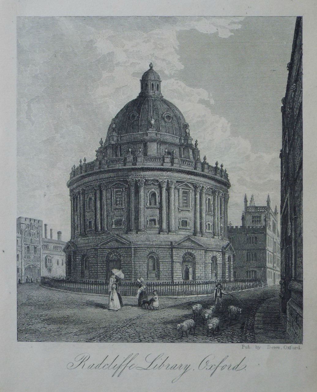 Print - Radcliffe Library, Oxford.