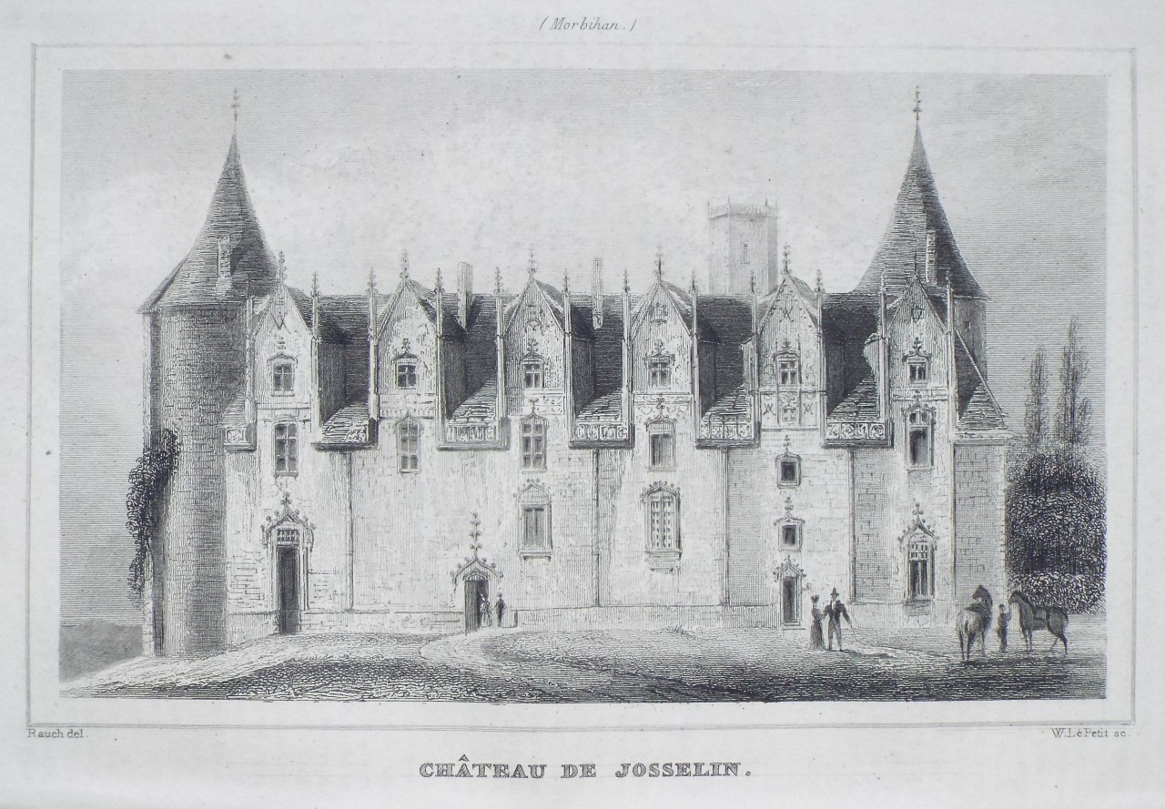 Print - Chateau de Josselin. - Le