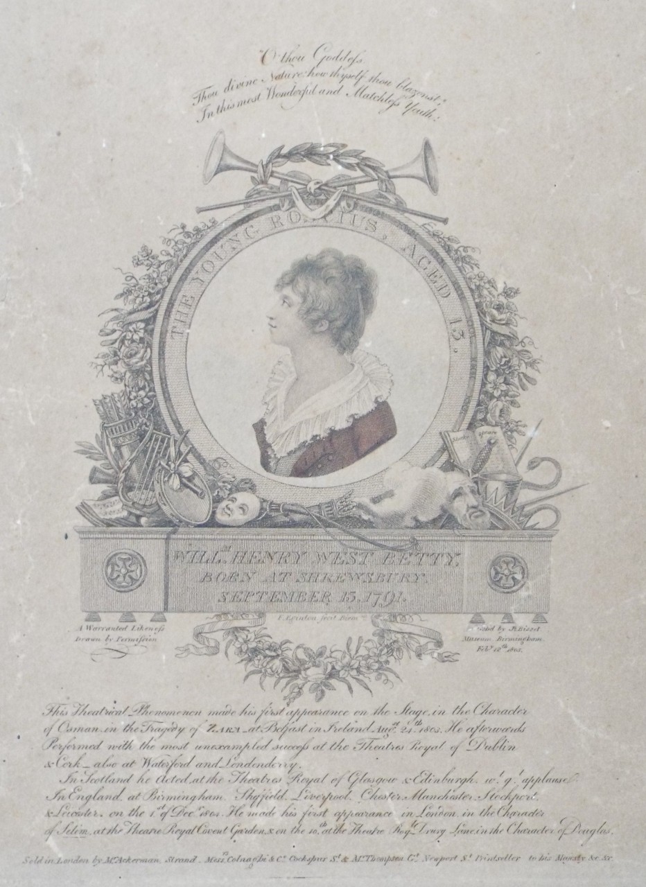 Stipple - Willm. Henry West Betty - Eginton