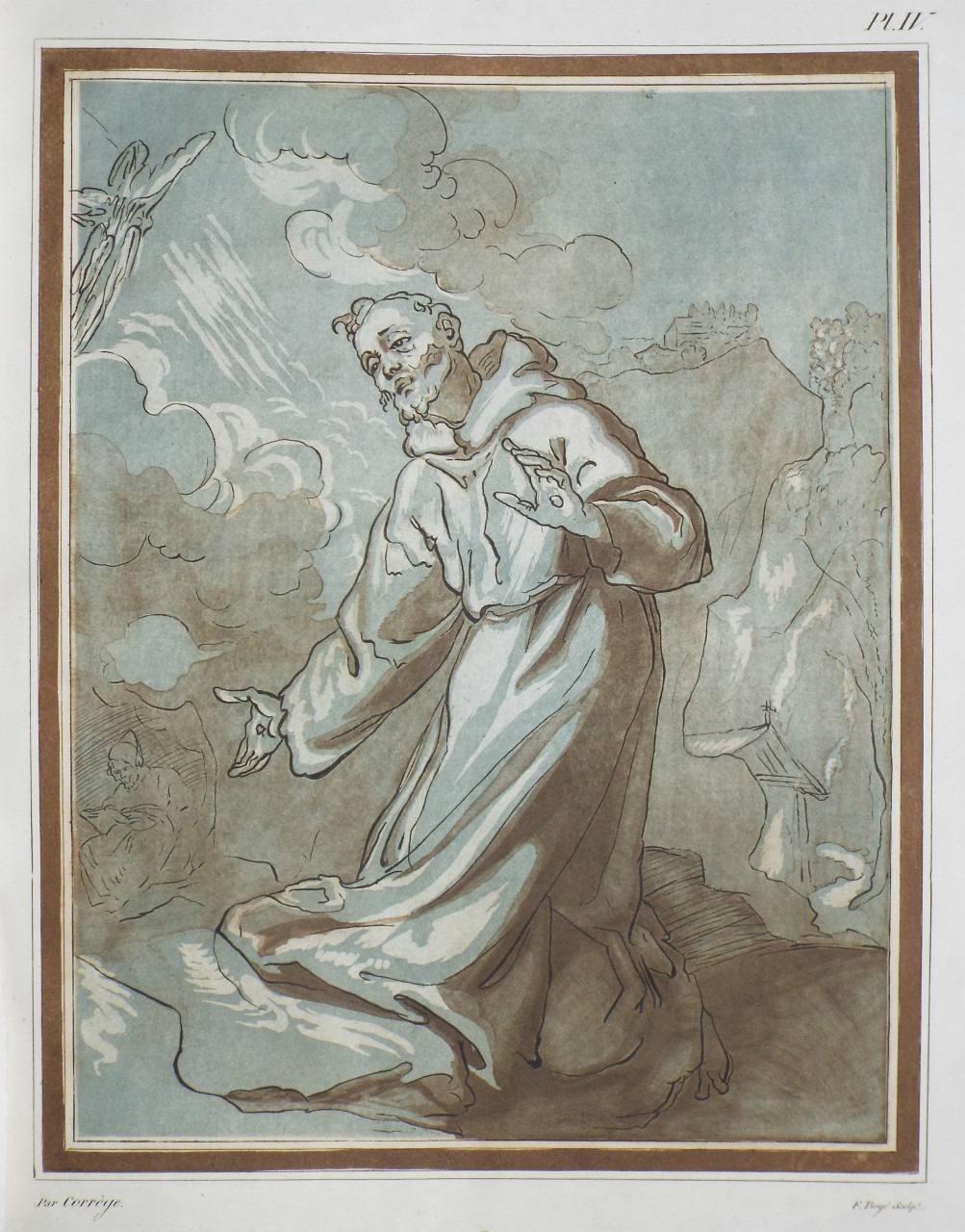 Lithograph - Saint Francis of Assis - Boye