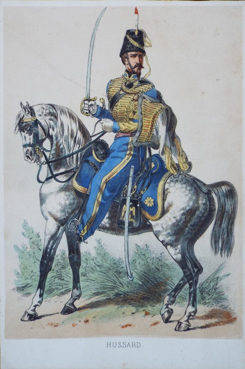 Lithograph - Hussard.