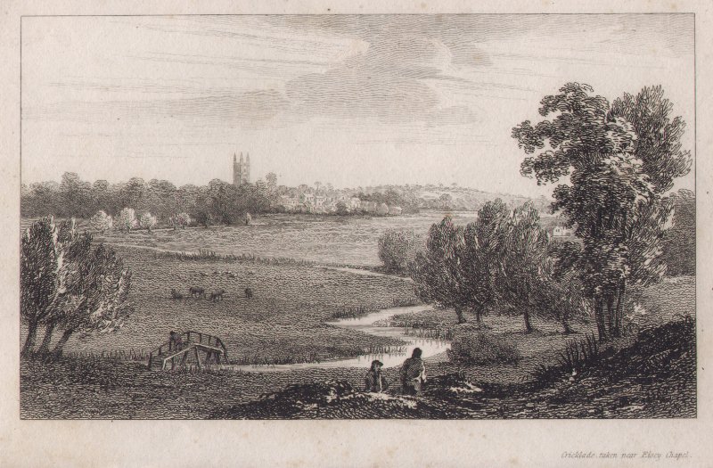 Print - Cricklade, taken near Eisey Chapel. - Cooke