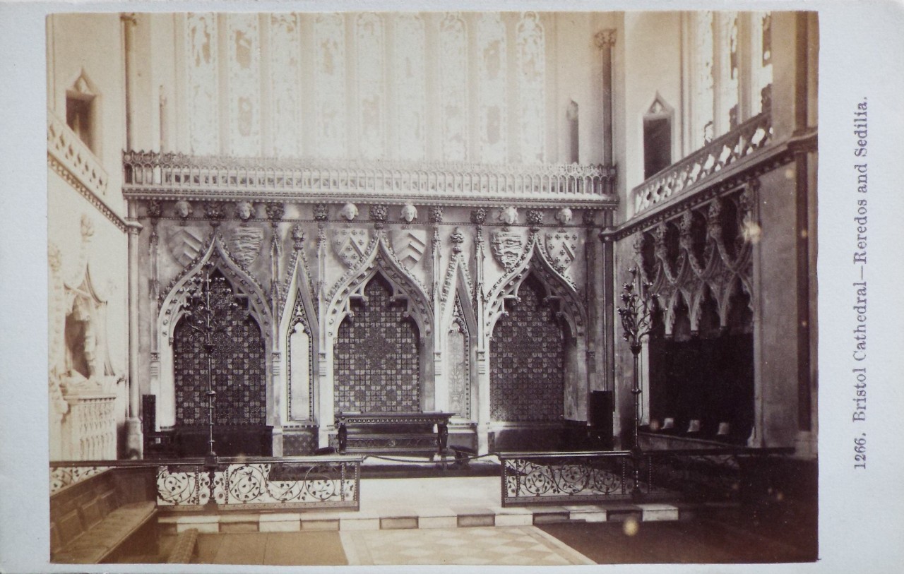 Photograph - Bristol Cathedral - Reredos and Sedilla.