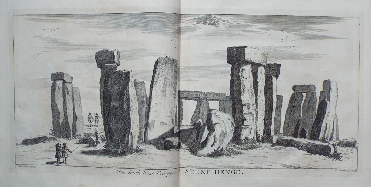 Print - The South West Prospect of STONE HENGE. - Kirkall
