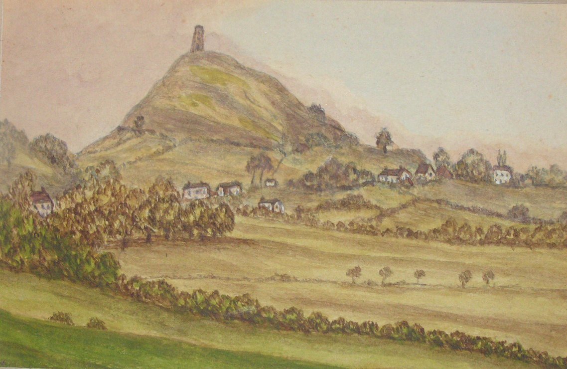 Watercolour - (Glastonbury Tor)