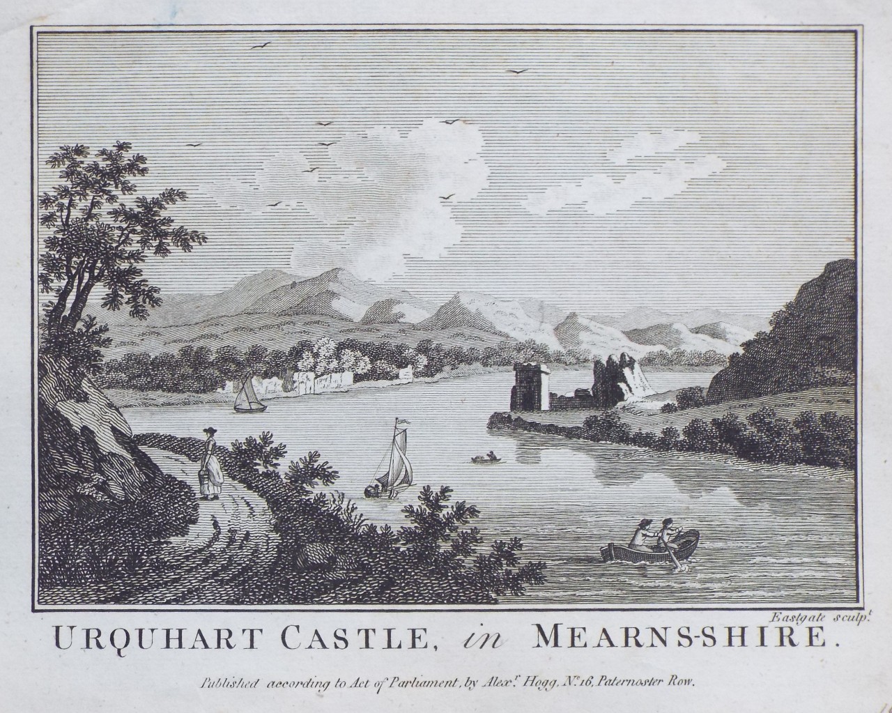 Print - Urquhart Catle, in Mearns-shire.