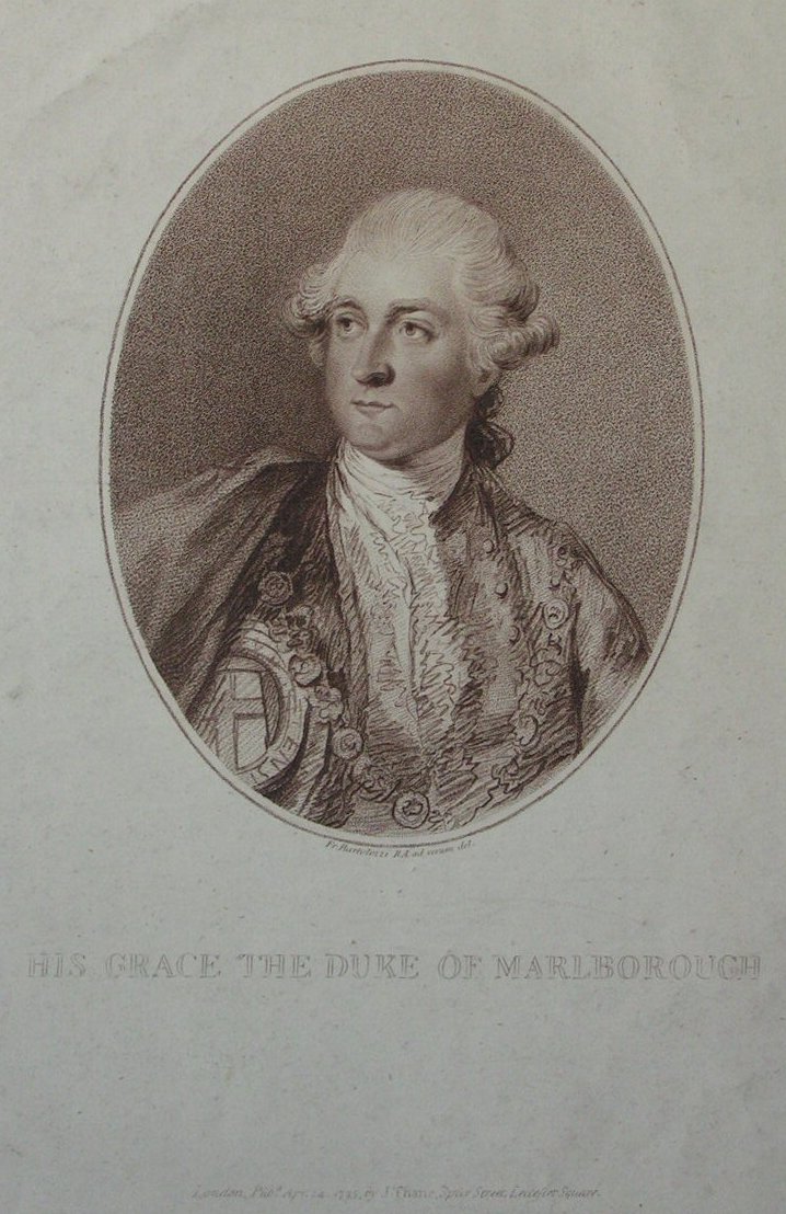 Print - His Grace the Duke of Marlborough - Bartolozzi