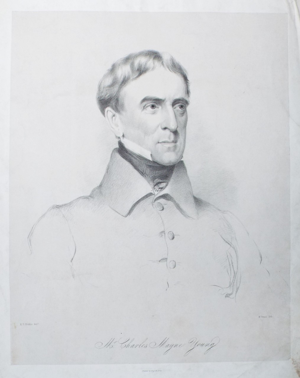 Lithograph - Mr. Charles Mayne Young - Gauci