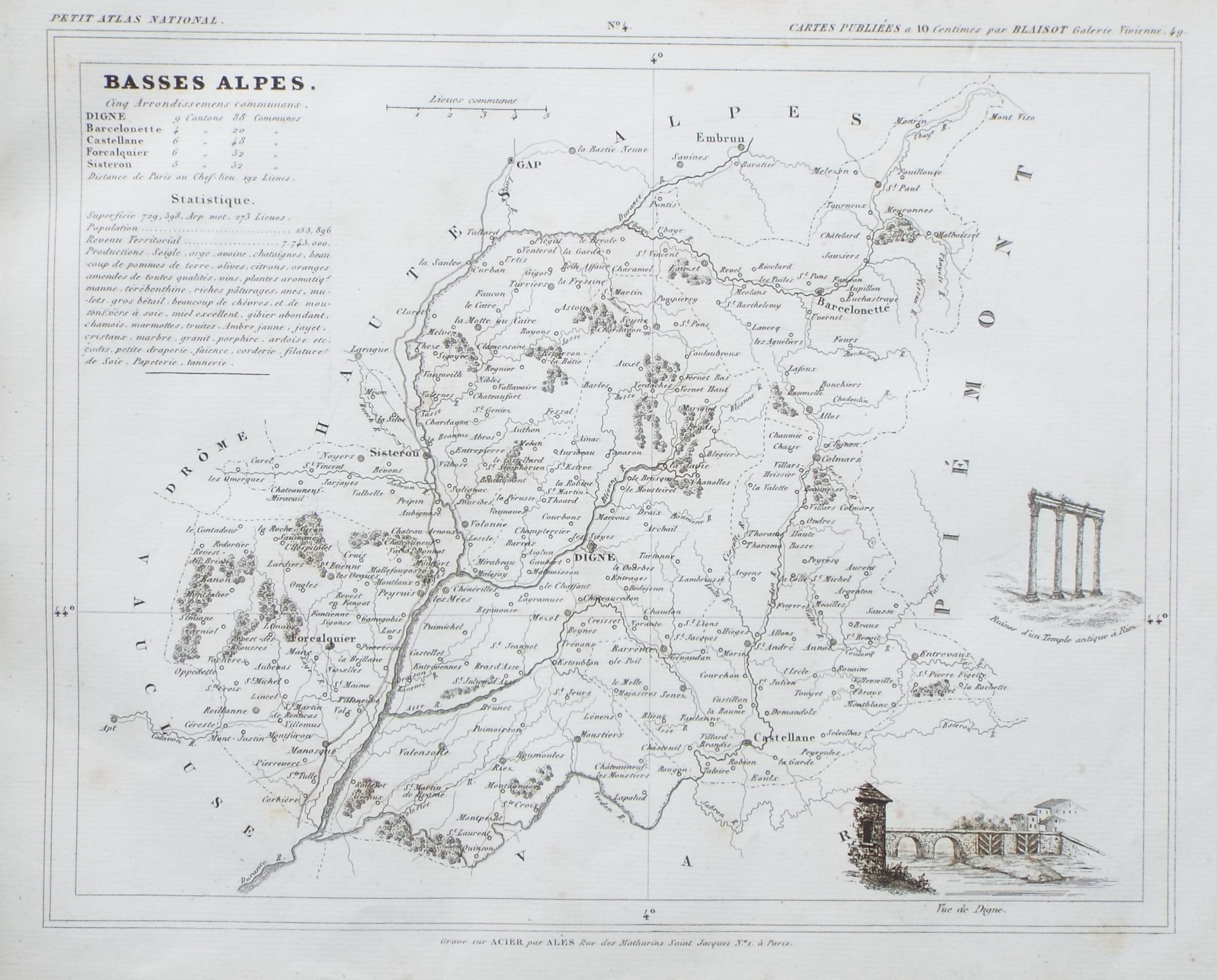 Map of Basses Alpes