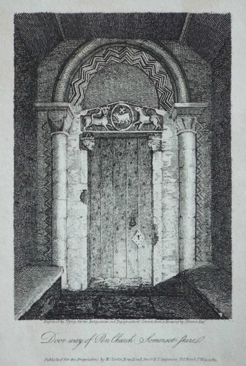 Print - Door-way of Pen Church, Somerset Shire.