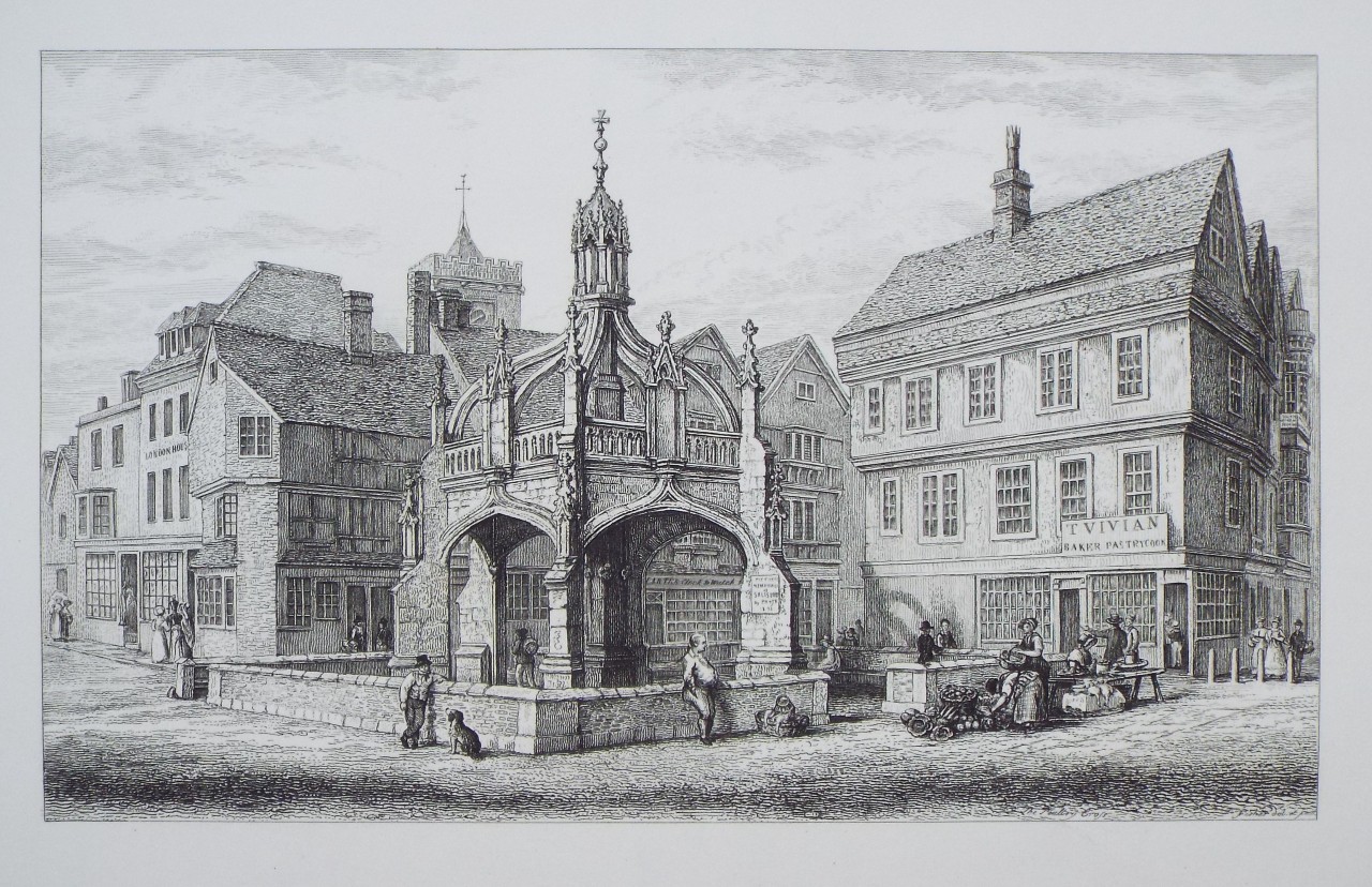 Print - The Poultry-Cross,  Restored