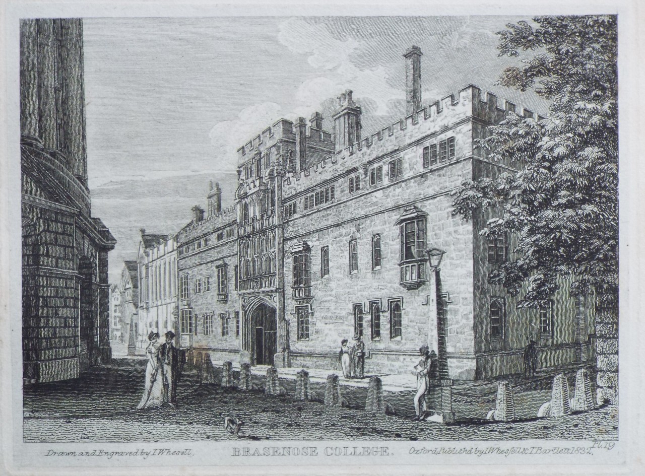 Print - Brasenose College. - Whessell