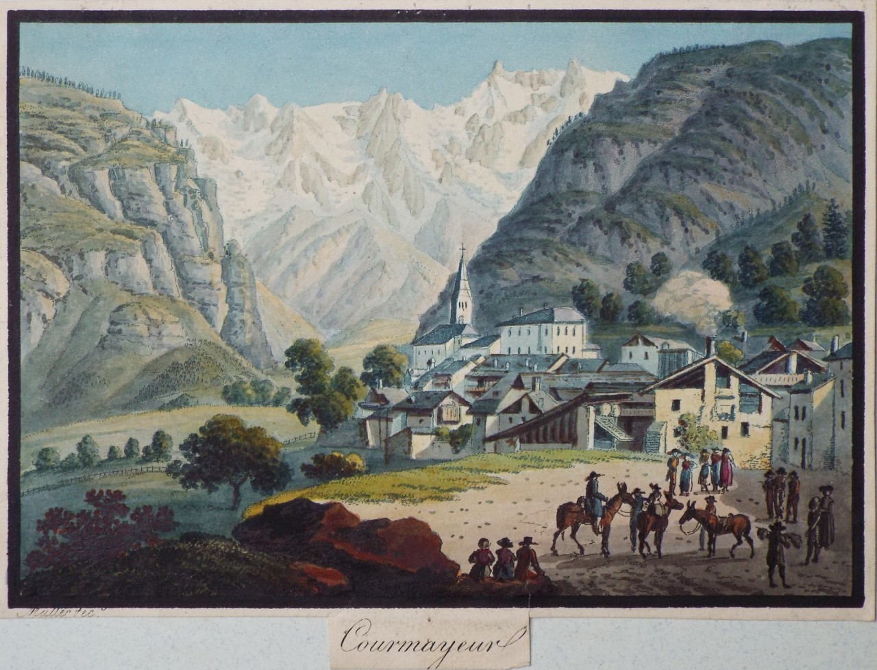 Aquatint - Courmayeur