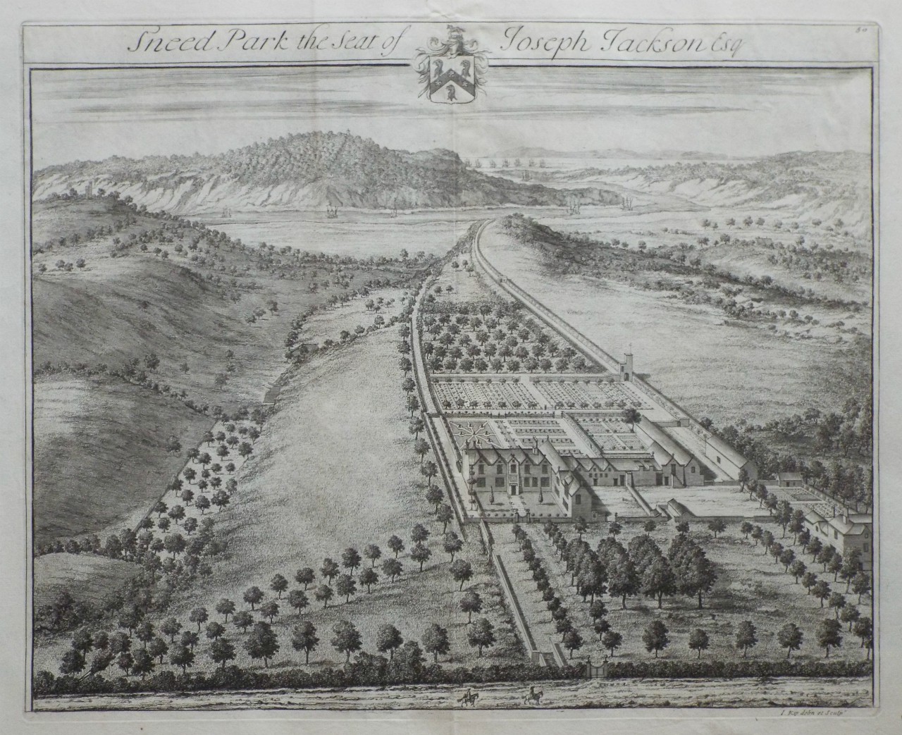 Print - Sneed Park the Seat of Joseph Jackson Esq - Kip