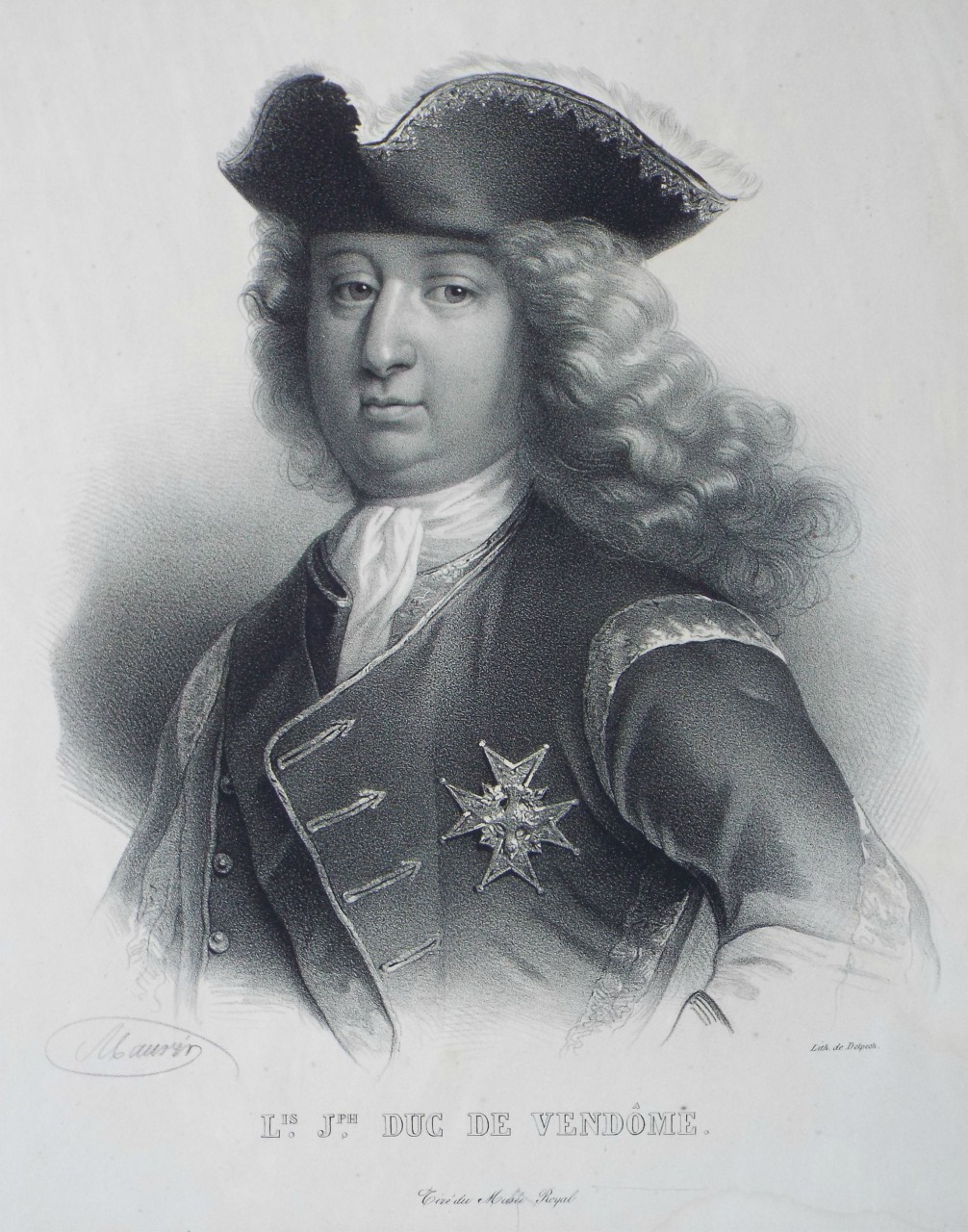 Lithograph - Lis. Jph. Duc de Vendome. - 