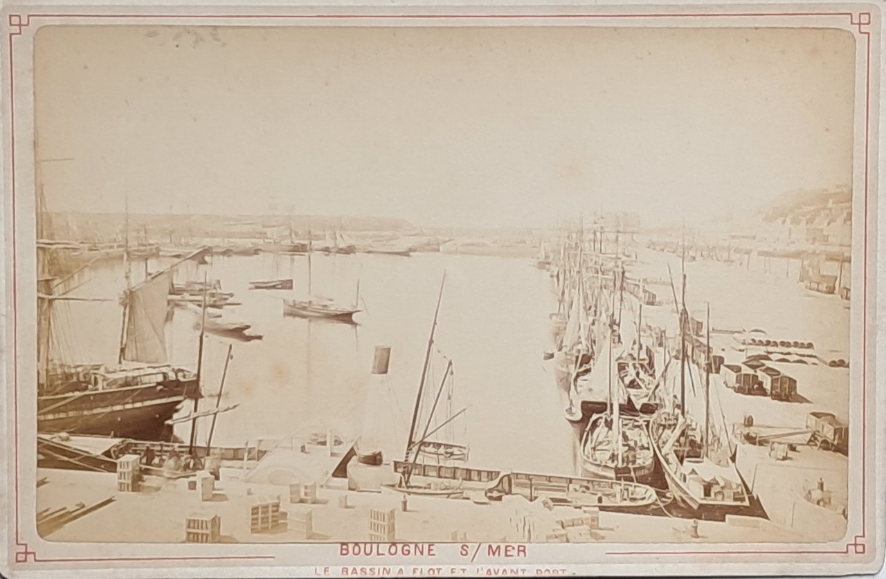 Photograph - Boulogne s/ Mer Le Bassin a Flot et l'Avnt Port.