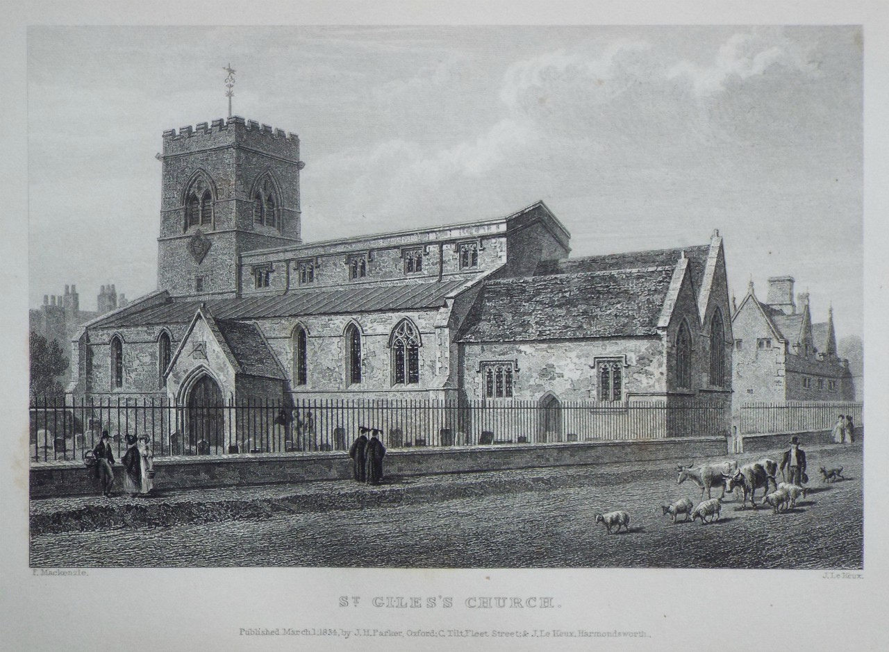 Print - St. Giles's Church. - Le