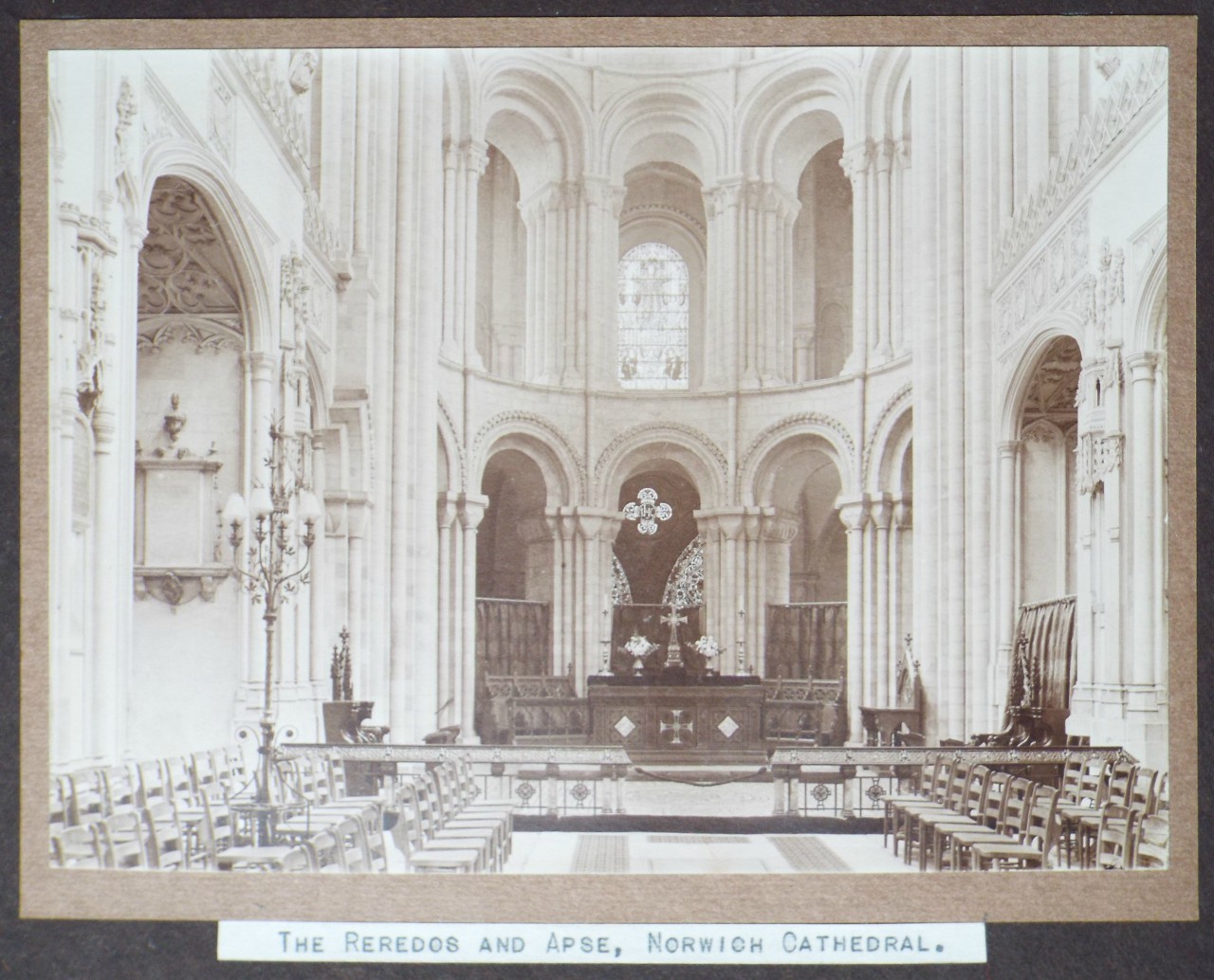 Photograph - The Reredos and Apse, Norwich Cathedral.