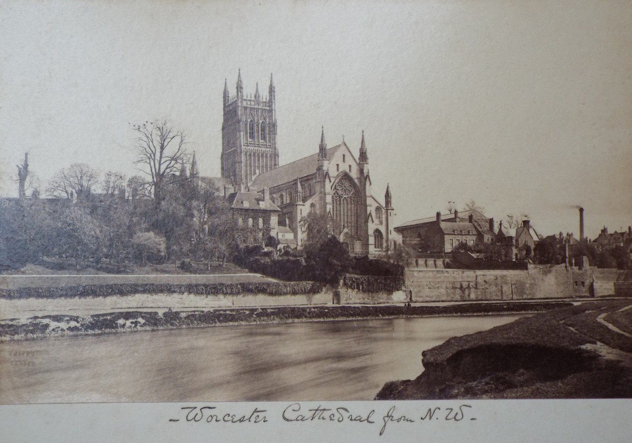 Photograph - Worcester Cathedral from N.W.