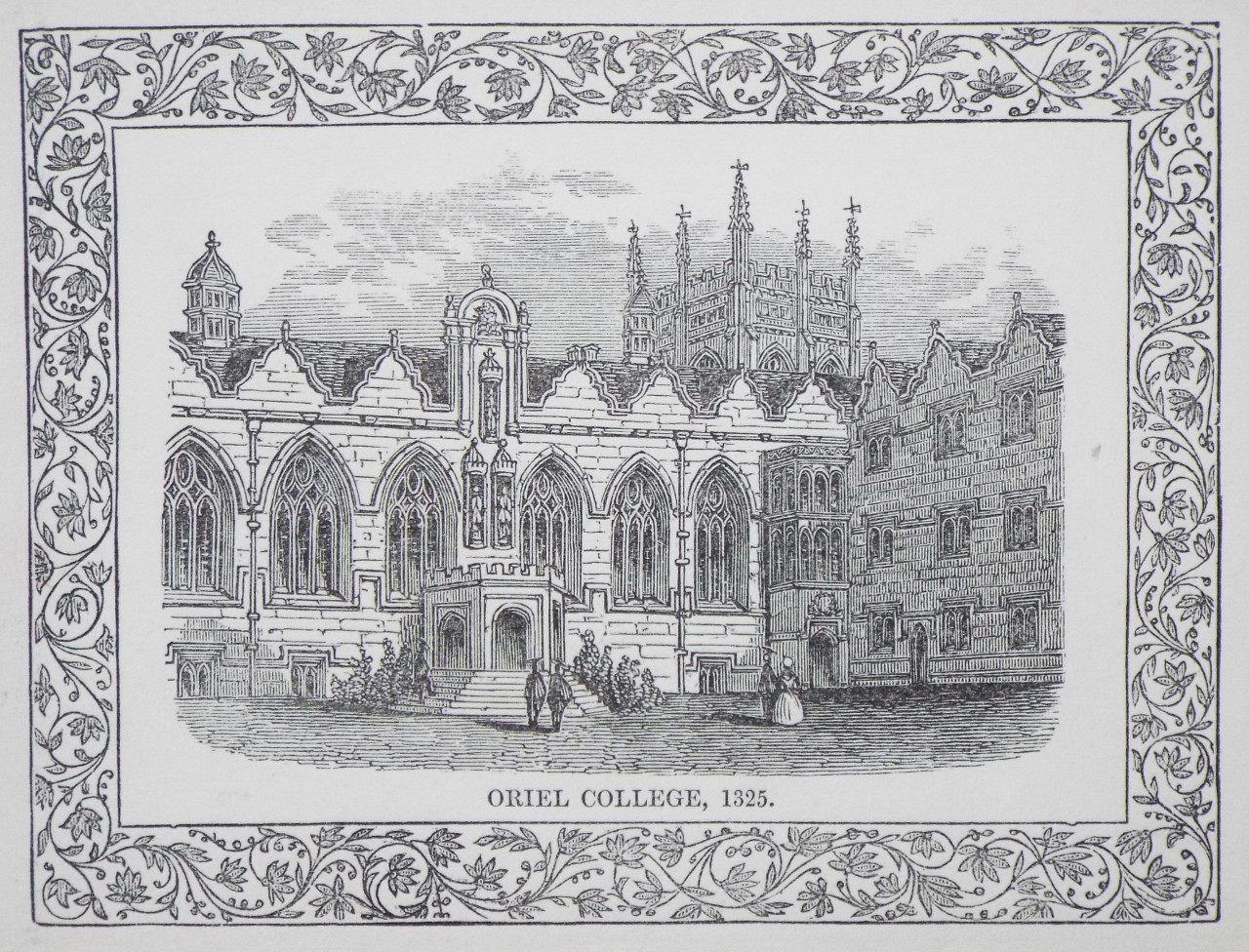 Wood - Oriel College, 1325. - Whittock