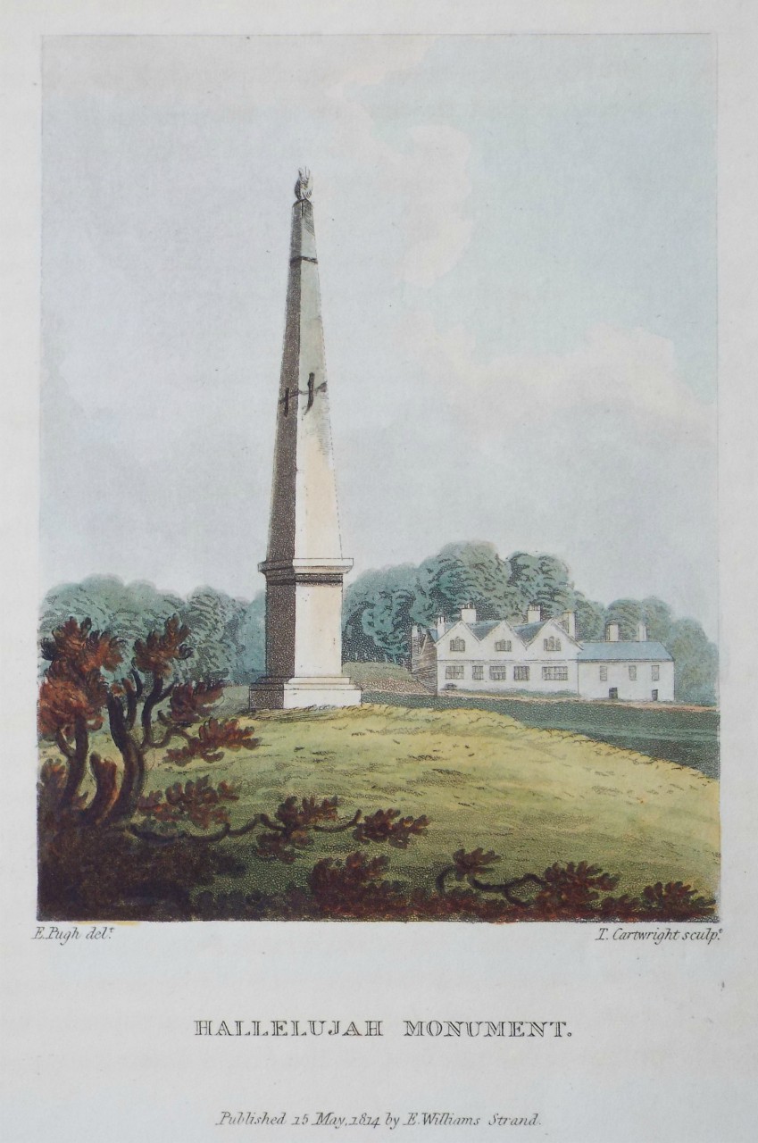 Aquatint - Hallelujah Monument. - Cartwright