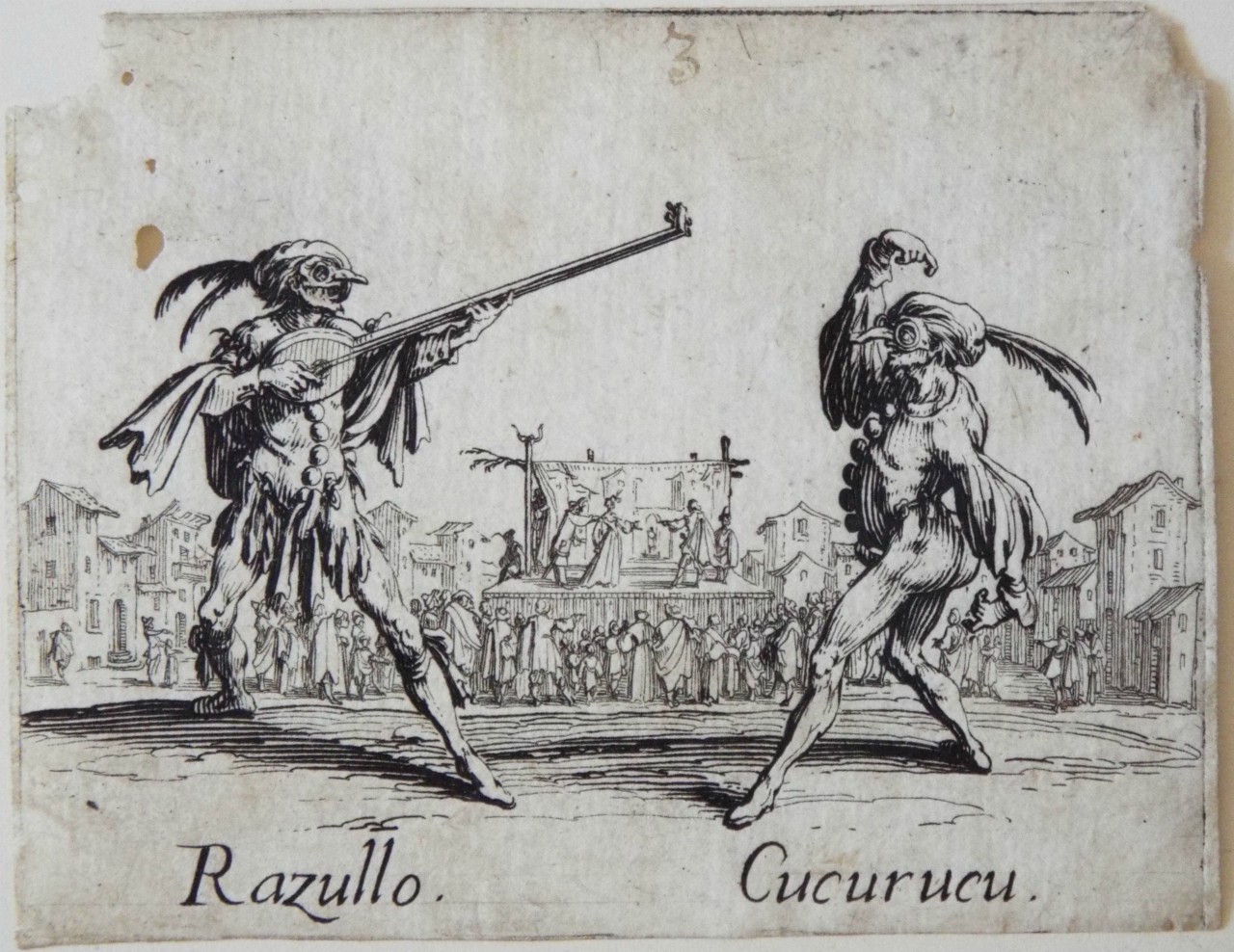 Etching - Razullo. Cucurucu. - Callot