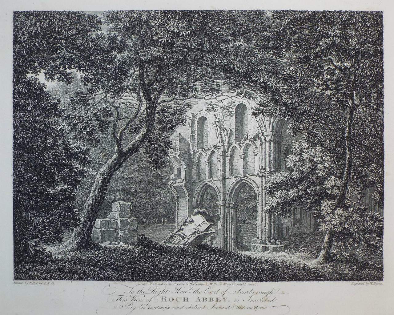 Print - Roch Abbey - Byrne