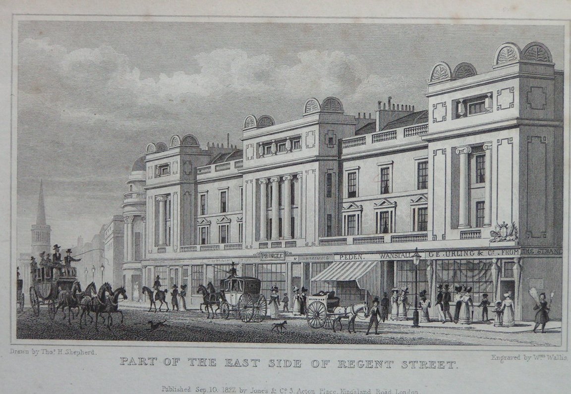 Print - Part of the East Side of Regent Street - Wallis
