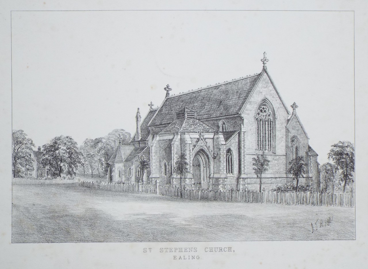 Lithograph - Ealing Church