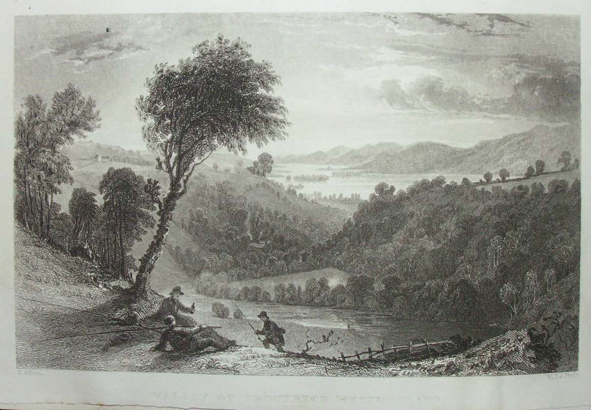 Print - Valley of the Troutbeck, Westmorland. - Le