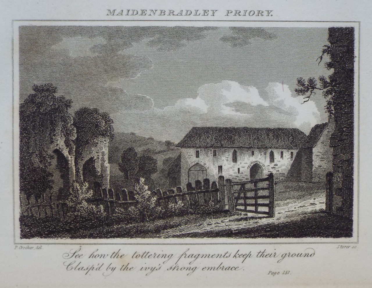 Print - Maidenbradley Priory. - Greig