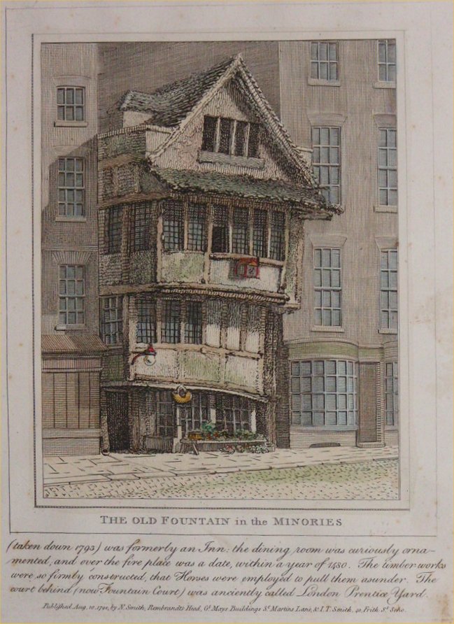 Print - The Old Fountain in the Minories