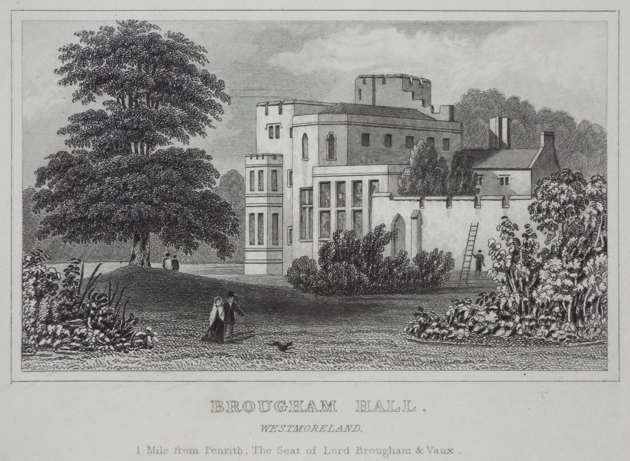 Print - Brougham Hall, Westmoreland.