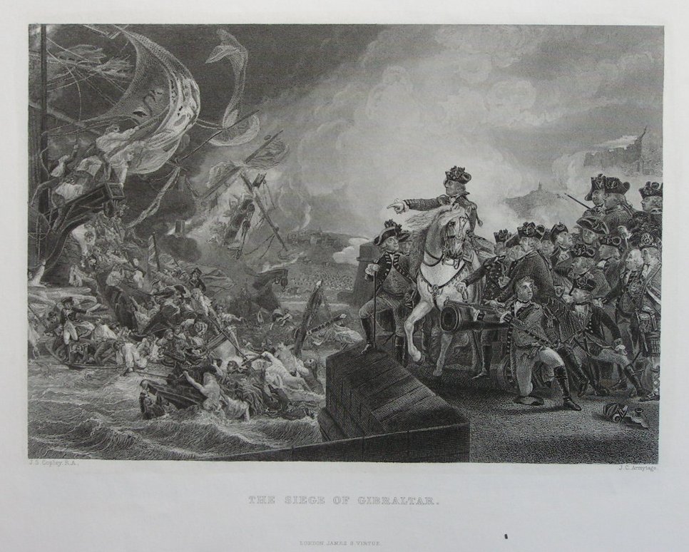 Print - Siege of Gibraltar. - Armytage