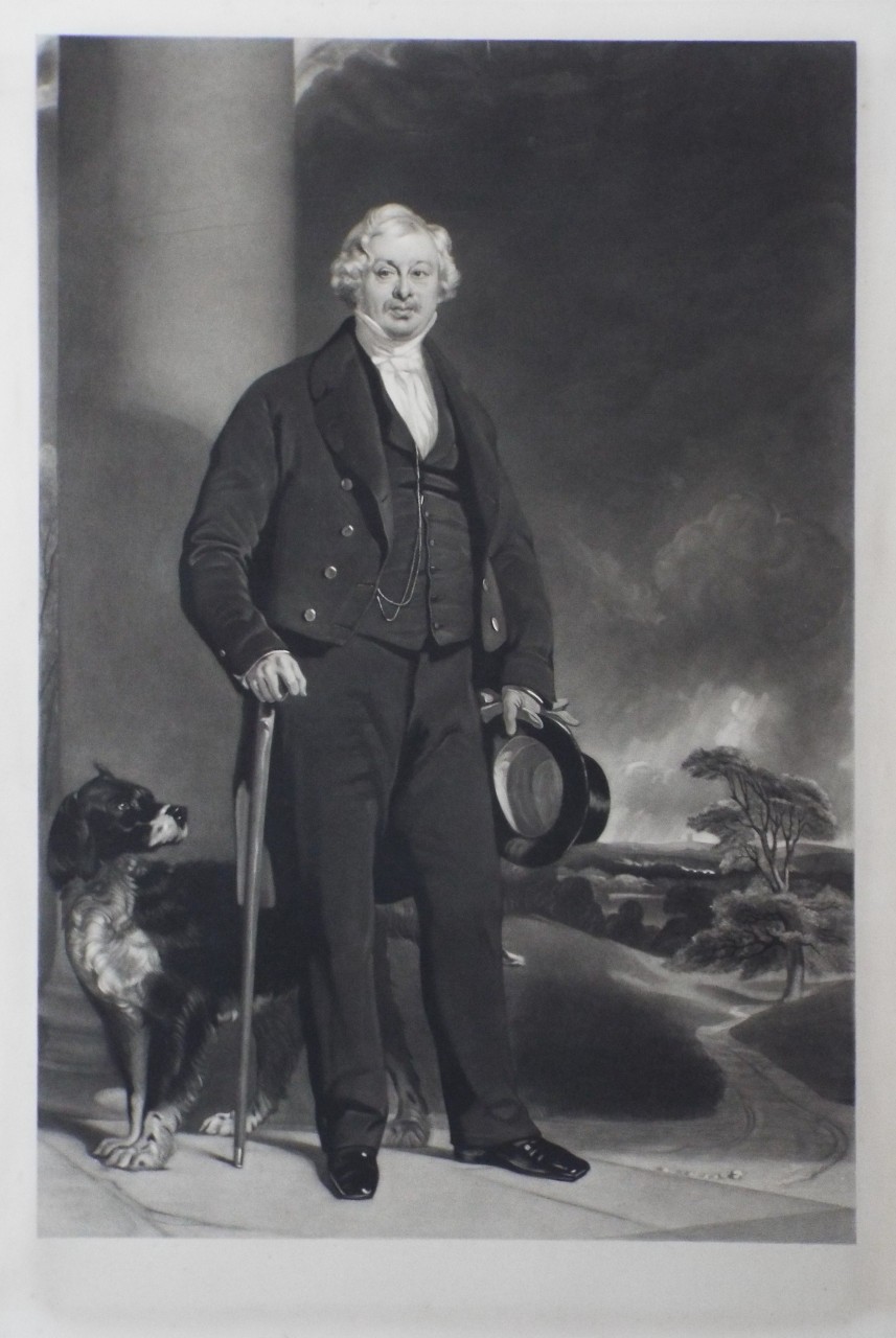 Mezzotint - Portrait of an unidentified gentleman