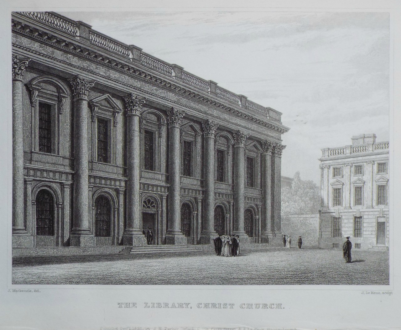 Print - The Library, Christ Church. - Le