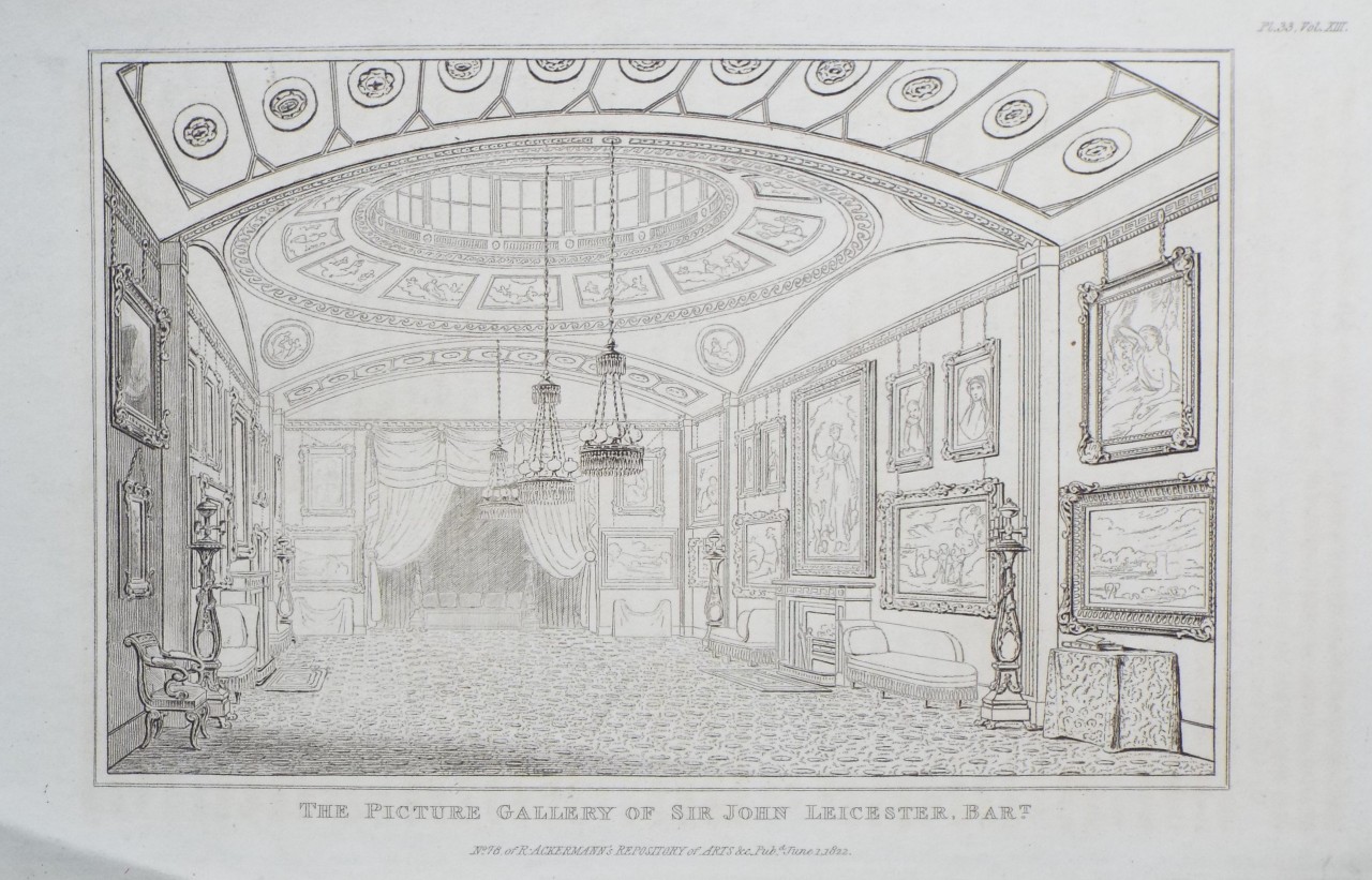 Print - The Picture Gallery of Sir John Leicester, Bart.