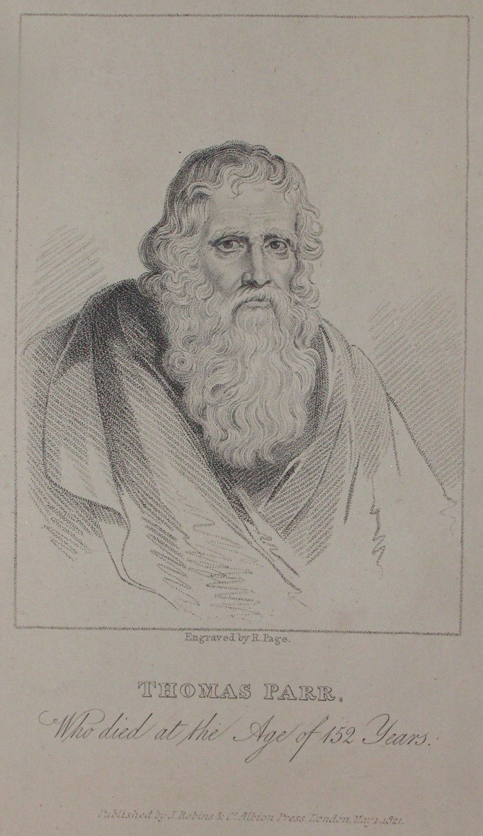 Print - Thomas Parr, Who died at the Age of 152 Years. - Page