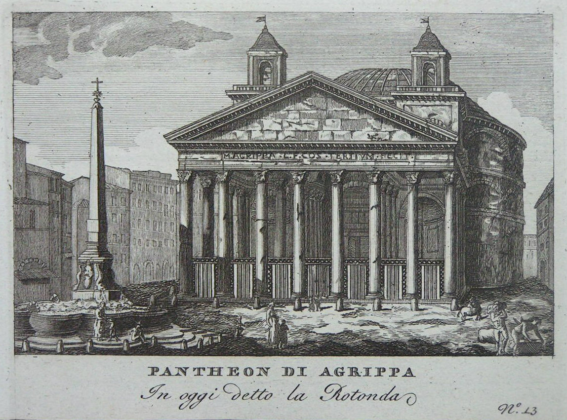 Print - Pantheon di Agrippa In oggi detto la Rotonda