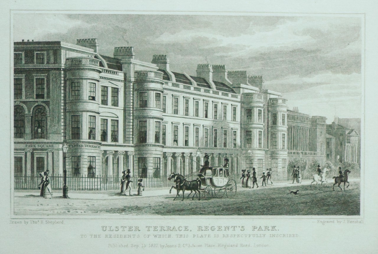 Print - Ulster Terrace, Regent's Park. - Henshall