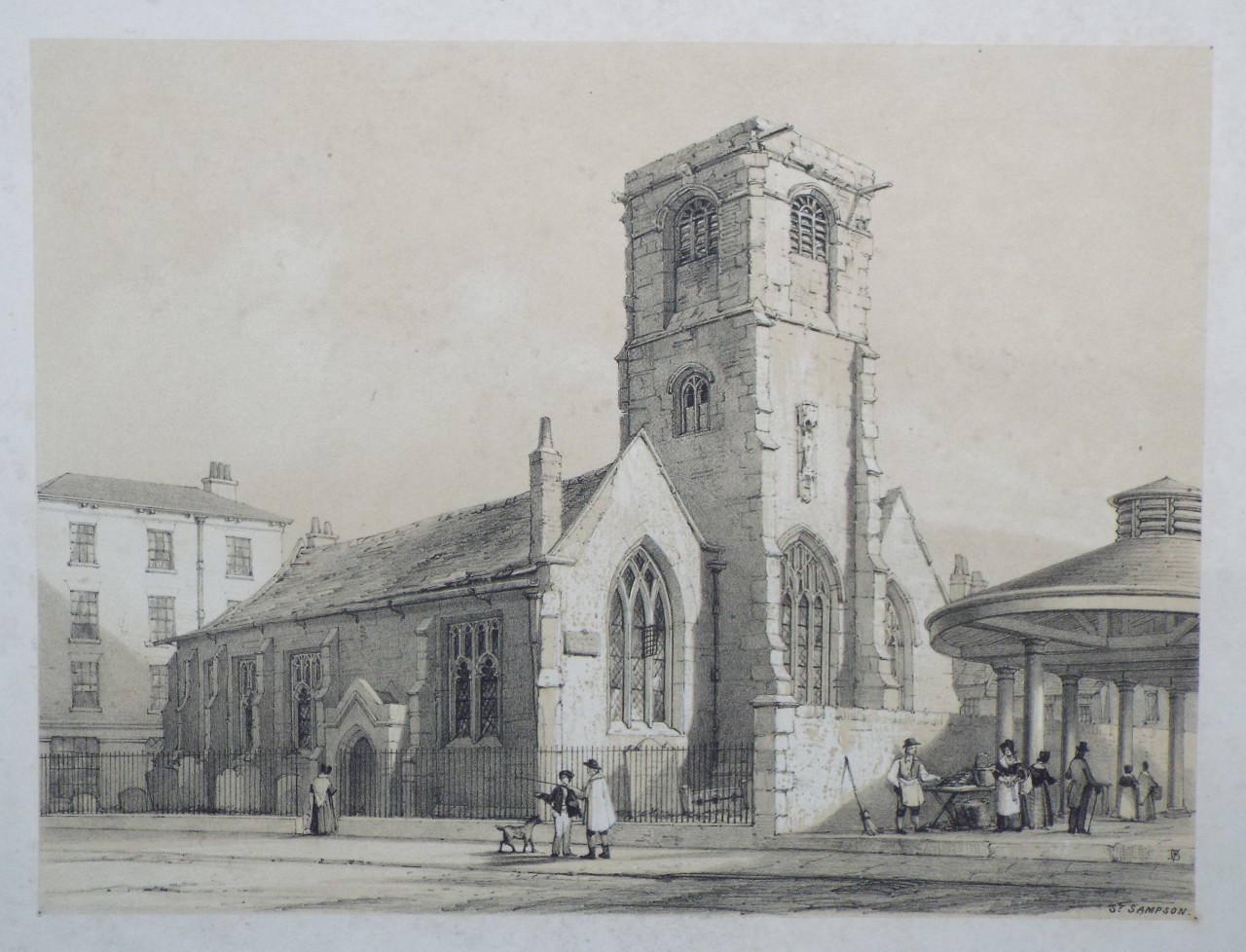 Lithograph - St. Sampson - Monkhouse